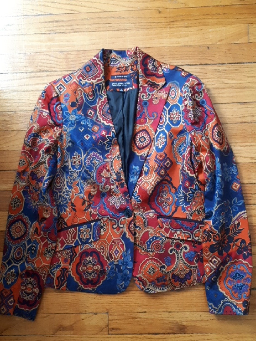 JNY Paisley Print Blazer - with stretch